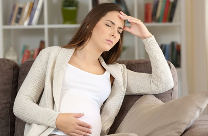 У беременной женщины плохое самочувствие